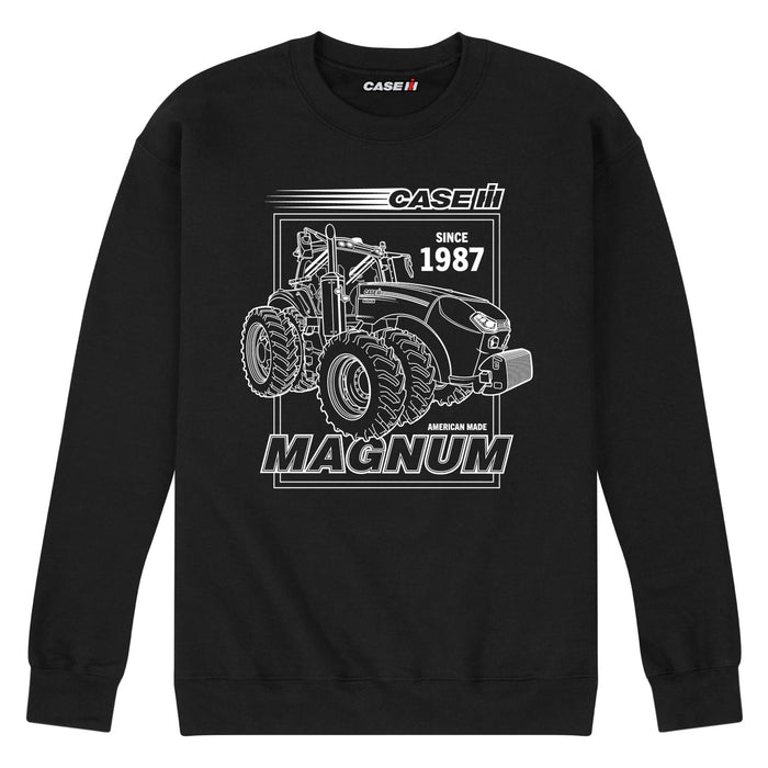 Case IH Magnum White Mens Crew Fleece