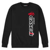 Case Vertical Logo Mens Crew Fleece