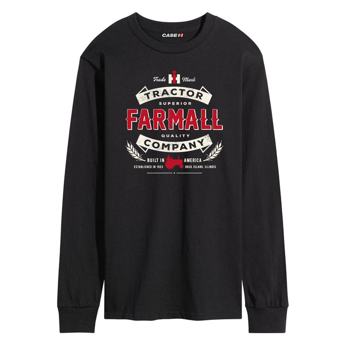 Farmall Tractor Company Badge Mens Long Sleeve Tee