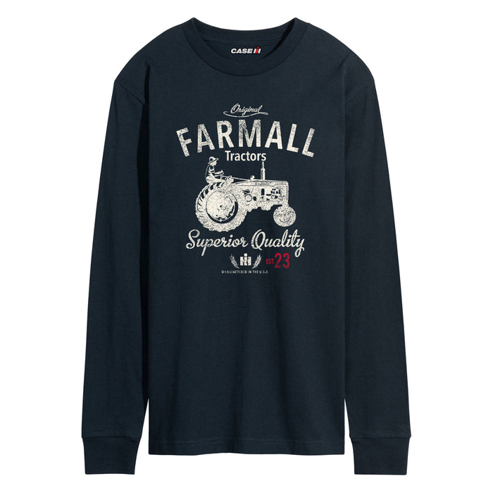 Original Farmall Tractors Superior Quality Mens Long Sleeve Tee