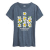 Abstract Daisies IH Womens Short Sleeve Tee