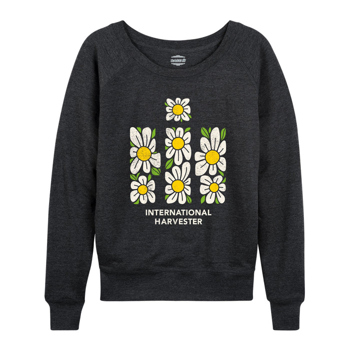 Abstract Daisies IH Womens French Terry Pullover