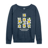 Abstract Daisies IH Womens French Terry Pullover