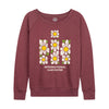 Abstract Daisies IH Womens French Terry Pullover