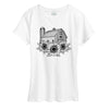 Barn with Sunflowers IH Womens Short Sleeve Tee