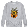 Fall Pumpkin Bouquet IH Womens Crew Fleece