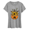 Fall Pumpkin Bouquet IH Womens Short Sleeve Tee