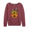 Fall Pumpkin Bouquet IH Womens French Terry Pullover