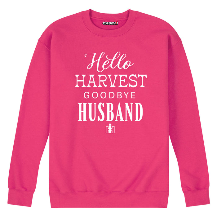 Hello Harvest Goodbye Husband Womens Crew Fleece