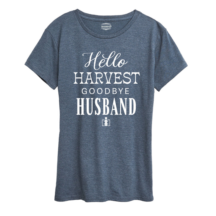 Hello Harvest Goodbye Husband Womens Short Sleeve Tee