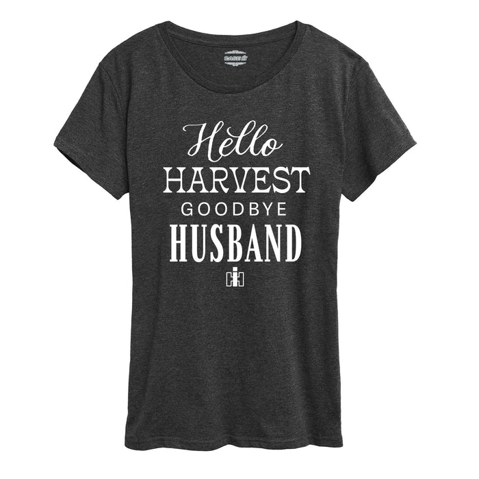 Hello Harvest Goodbye Husband Womens Short Sleeve Tee