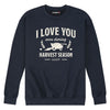 I Love You During Harvest Womens Crew Fleece