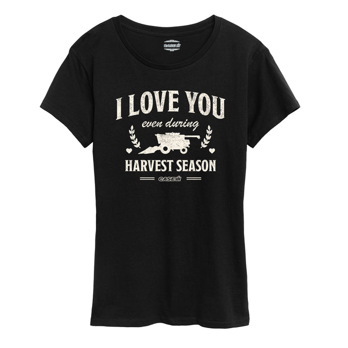 I Love You During Harvest Womens Short Sleeve Tee
