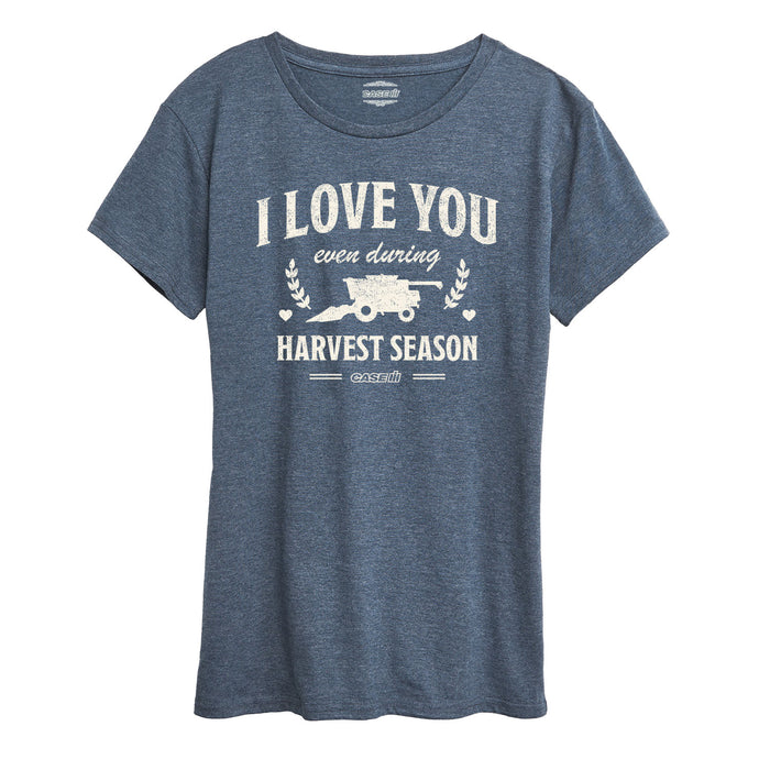 I Love You During Harvest Womens Short Sleeve Tee