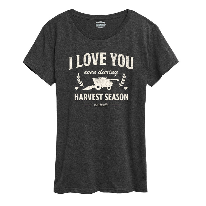 I Love You During Harvest Womens Short Sleeve Tee