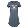 I Love You During Harvest Womens Any Way Dress