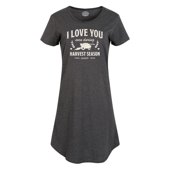 I Love You During Harvest Womens Any Way Dress