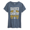 Raised on Country Sunshine Womens Short Sleeve Tee