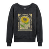 Retro Sunshine Sunflower Case Womens French Terry Pullover