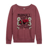 Support Your Local Farmer Farmall Womens French Terry Pullover