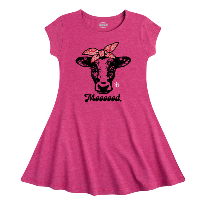 Mood Cow IH Girls Fit And Flare Dress