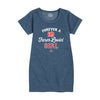Forever A Farm Lovin Girl IH Girls Fleece Dress