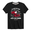 Get With The Flow Diagram Combine Case IH Boys Short Sleeve Tee