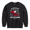 Get With The Flow Diagram Combine Case IH Kids Crew Fleece