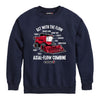 Get With The Flow Diagram Combine Case IH Kids Crew Fleece