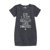 IDK I Like Horses IH Girls Fleece Dress