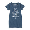 IDK I Like Horses IH Girls Fleece Dress