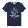 IDK I Like Tractors IH Boys Short Sleeve Tee