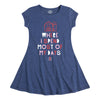 Most Of My Days Girls Fit And Flare Dress