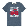 Sorry Im Late Tractor Case IH Boys Short Sleeve Tee