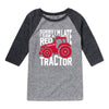 Sorry Im Late Tractor Case IH Boys Raglan