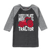 Sorry Im Late Tractor Case IH Boys Raglan