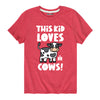 This Kid Loves Cows IH Boys Short Sleeve Tee