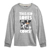 This Kid Loves Cows IH Kids Long Sleeve Tee