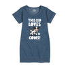 This Kid Loves Cows IH Girls Fleece Dress