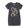 Floral Horseshoes IH Girls Fleece Dress