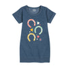 Floral Horseshoes IH Girls Fleece Dress