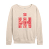 Marble Swirl Pastel IH Womens French Terry Pullover