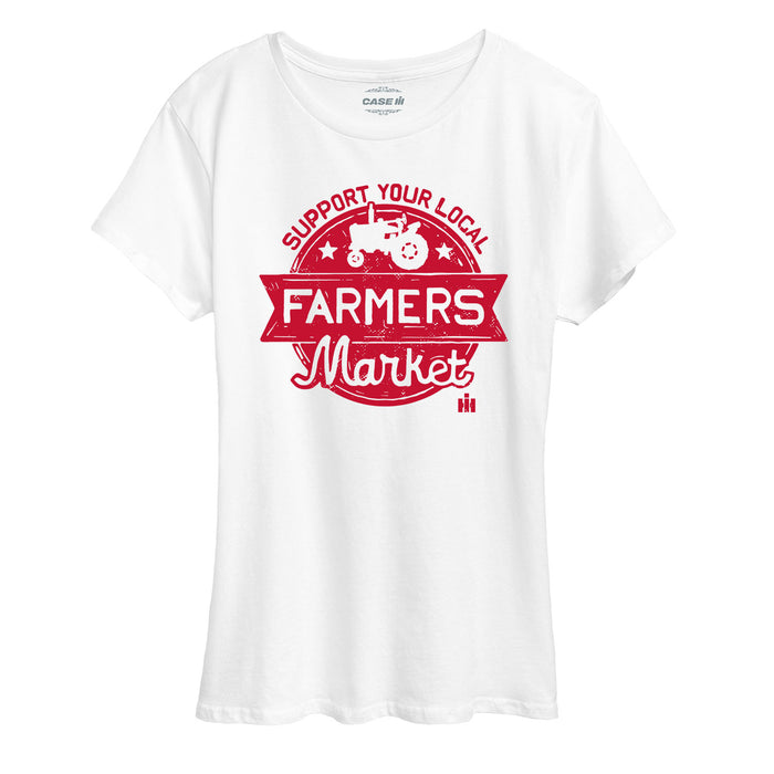 Support Local Farmers Market IH Womens Short Sleeve Tee