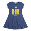 Sunset Logo International Harvester Girls Fit And Flare Dress