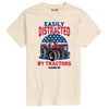 Easily Distracted by Tractors Mens Short Sleeve Tee