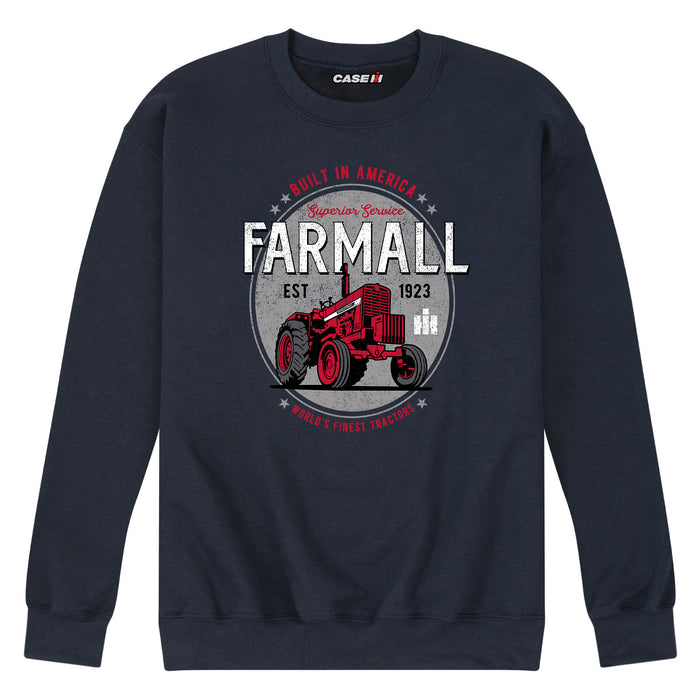 Farmall Worlds Finest Tractor Mens Crew Fleece