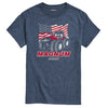 Magnum Distressed Flag Mens Short Sleeve Tee