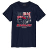 Magnum Distressed Flag Mens Short Sleeve Tee