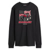 Magnum Distressed Flag Mens Long Sleeve Tee