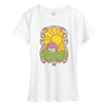 Barn Scene With Frame Womens Short Sleeve Tee